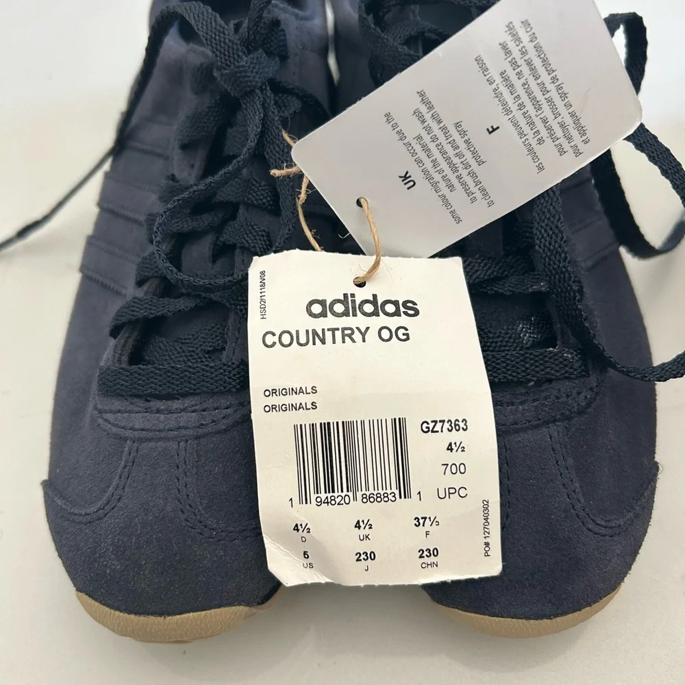 Adidas Navy and Gold Sneakers collaboration with KHAITE - Picture 8 of 16